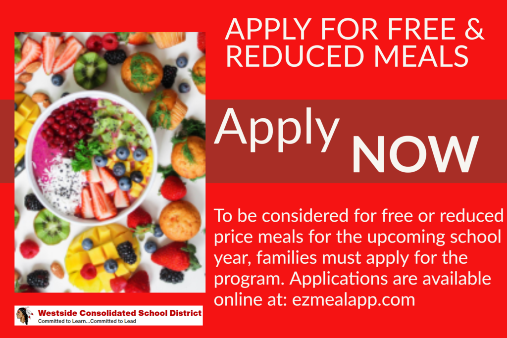 Free & Reduced Meal Application Graphic
