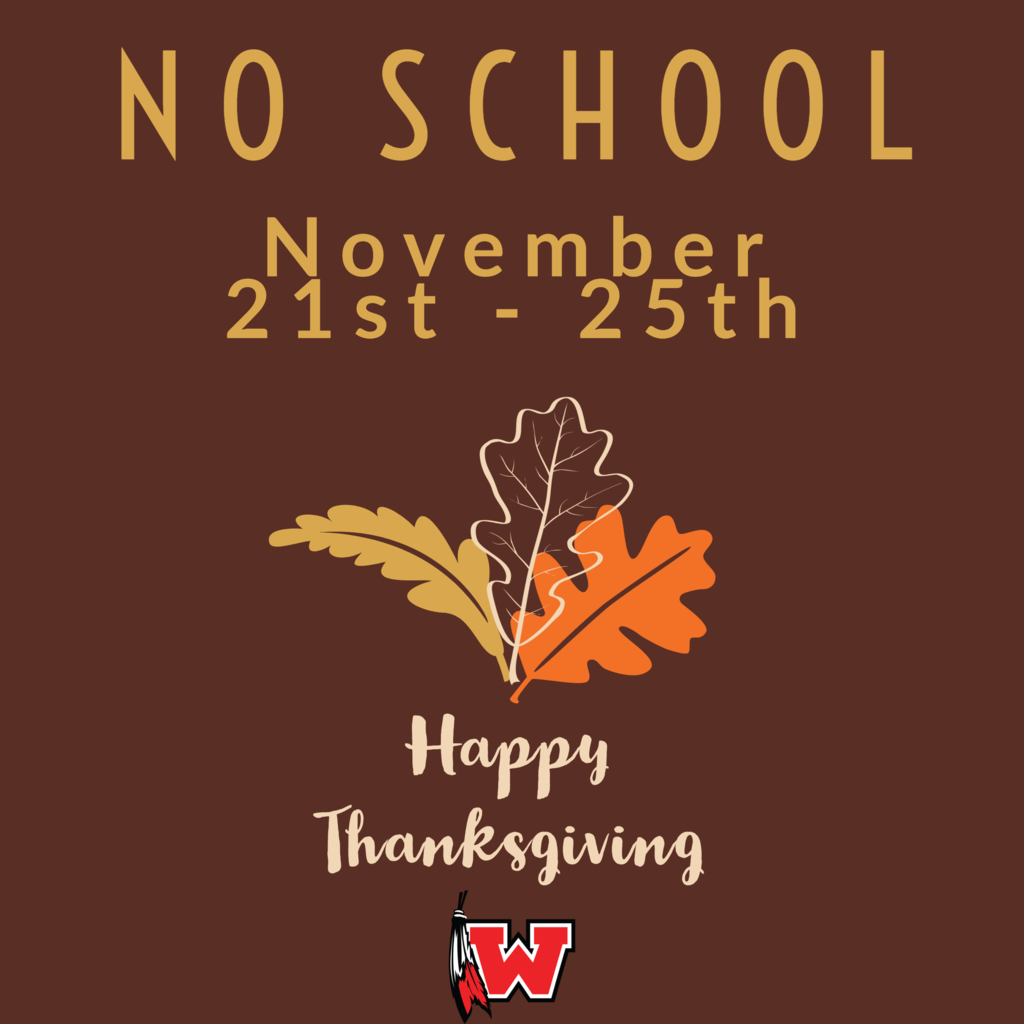 No School-November 21st-25th