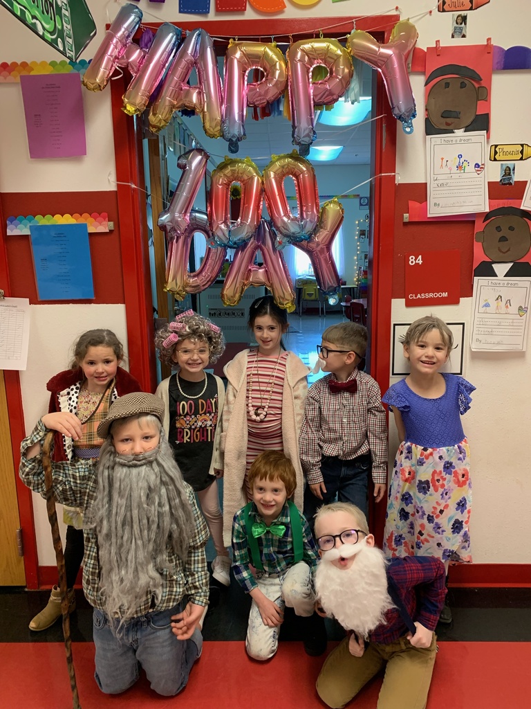 Mrs. Wolverton & student's 100 Day of Kindergarten