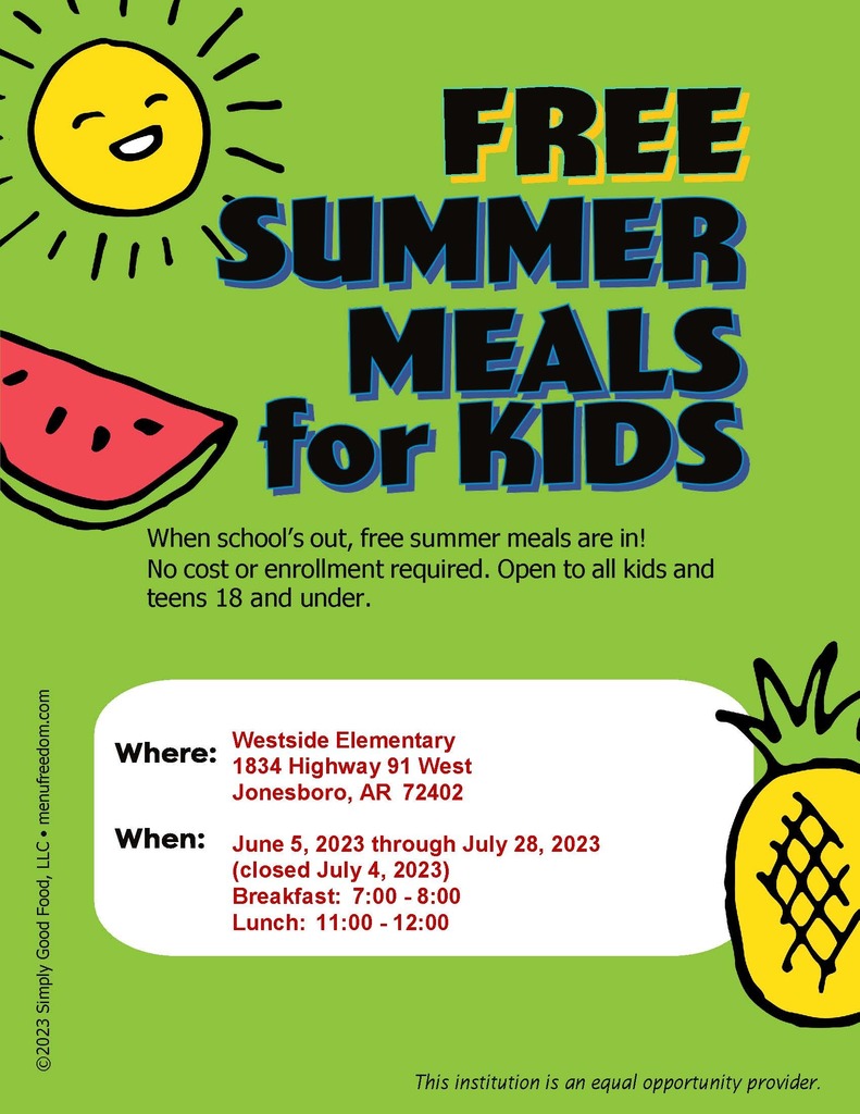 Free Summer Meals for June and July